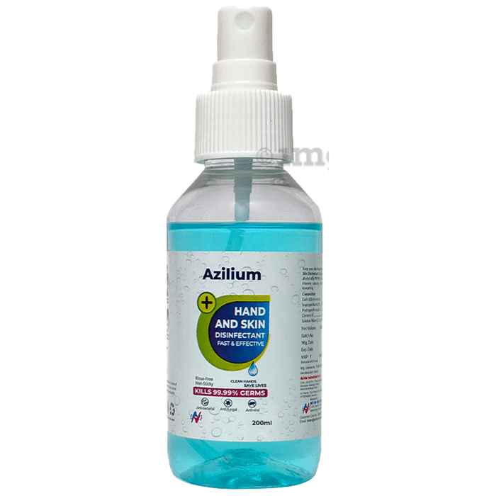 Azilium Hand and Skin Disinfectant Spray (200ml Each)