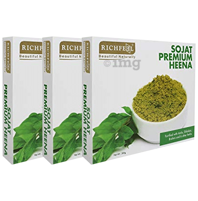 Richfeel Sojat Premium Henna Powder (200gm Each )