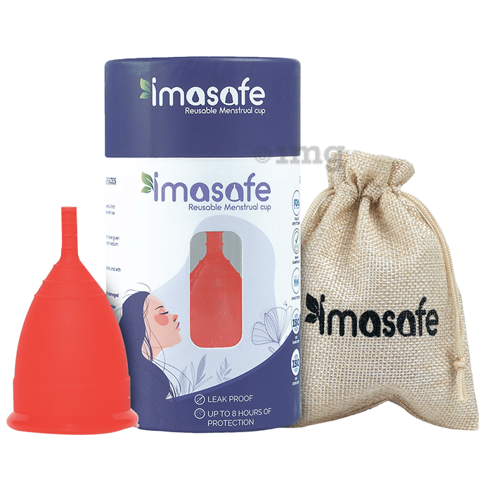 Imasafe Reusable Menstrual Cup Red Small