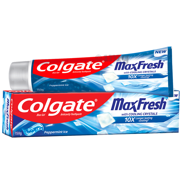 Colgate Maxfresh Peppermint Ice Blue Gel Toothpaste