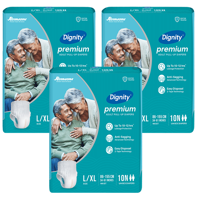 Dignity Premium Pull-Ups Diaper (10 Each) L-XL