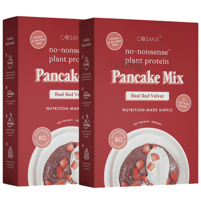 Cosmix No-Nonsense Plant Protein Pancake Mix Red Velvet Love