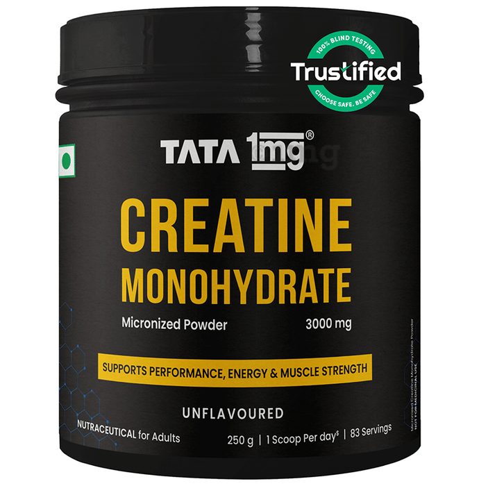 Micronized Creatine Monohydrate Powder | Unflavoured | Strength & Recovery | by Tata 1mg