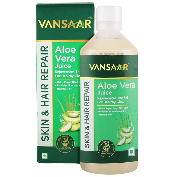 Vansaar Aloe Vera Juice For Glowing Skin & Healthy Hair,100 Cold