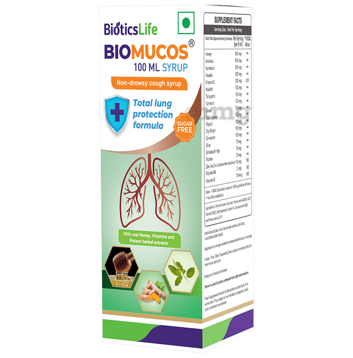BioticsLife Biomucos Syrup (100ml Each) Sugar Free