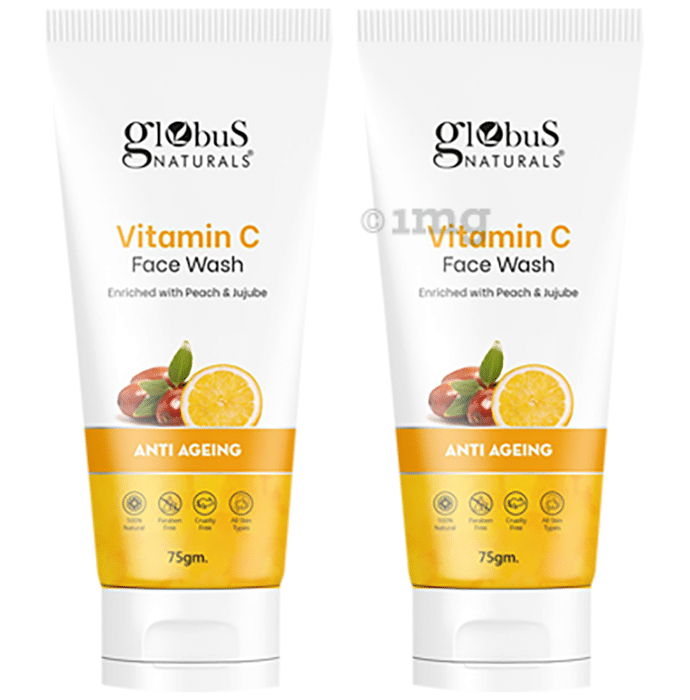Globus Naturals Vitamin C Face Wash(75gm Each)