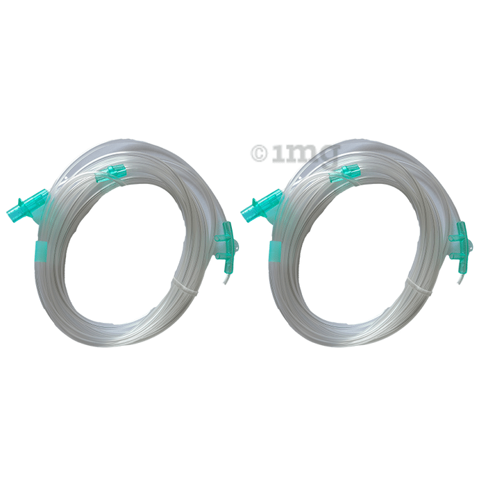 Lifeline Oxygen Delivery Nasal Cannula Set for Adults, Universal Connector, Soft Touch Tubing, Adjustable Ring