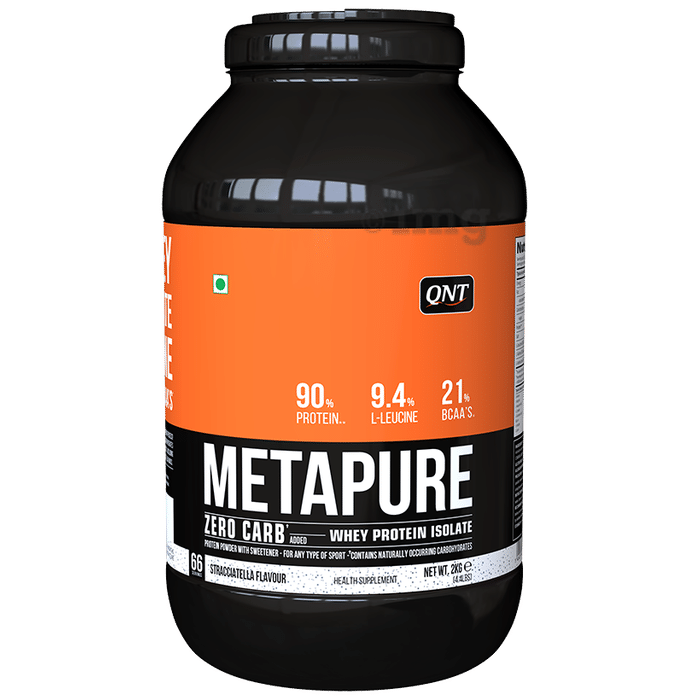 QNT Metapure Zero Carb 100% Whey Protein Isolate Powder Stracciatella