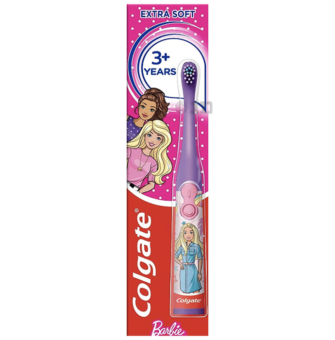 Colgate 3+ Years Extra Soft Battery Powered Toothbrush Barbie