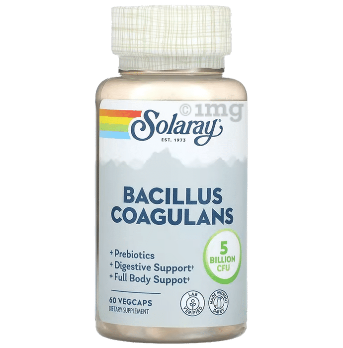 Solaray Bacillus Coagulans 5 Billion CFU Vegcaps