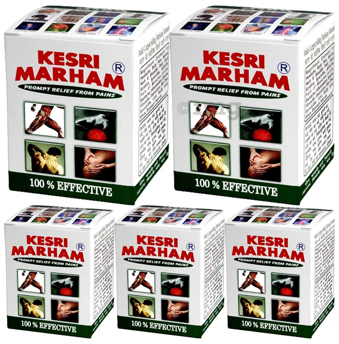 Kesri Marham Prompt Relief from Pain Balm (100gm Each)