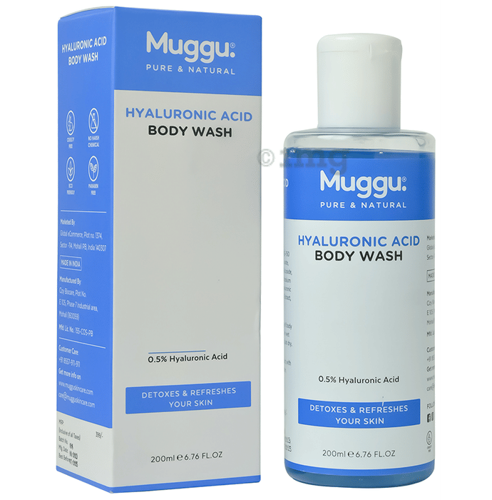 Muggu Hyaluronic Acid Body Wash Buy bottle of 200.0 ml Body Wash at