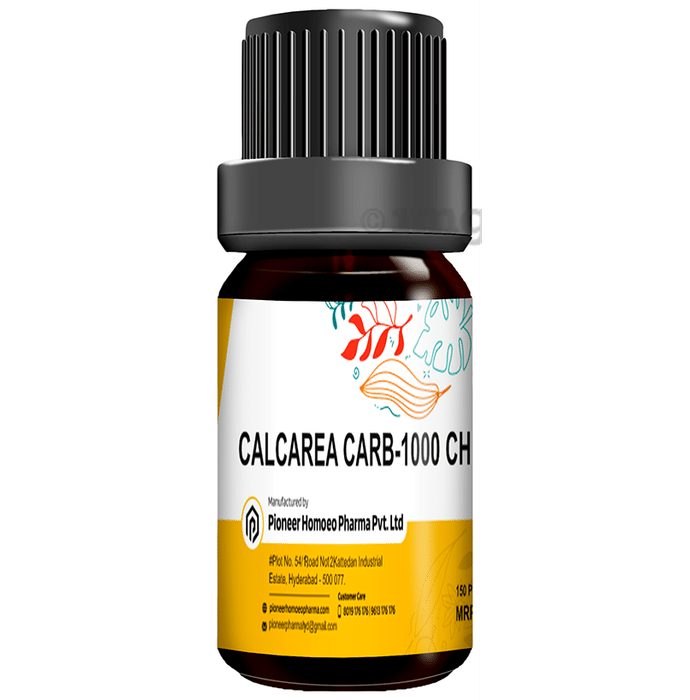 Pioneer Pharma Calcarea Carb Globules Pellets Multidose Pills 1000 CH