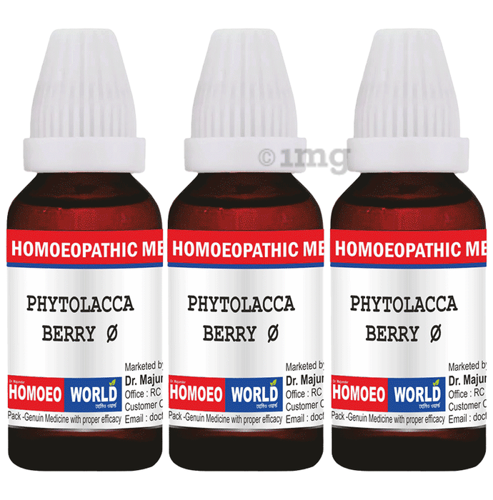 Dr. Majumder Homeo World Phytolacca Berry Mother Tincture (30ml Each) Q