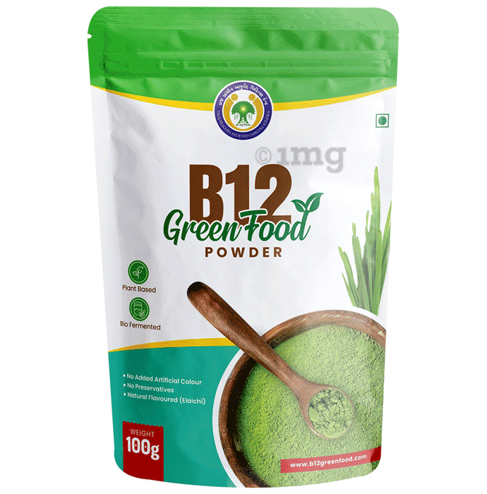 B12 Green Food B 12 Green Food Powder (100gm Each) Elaichi