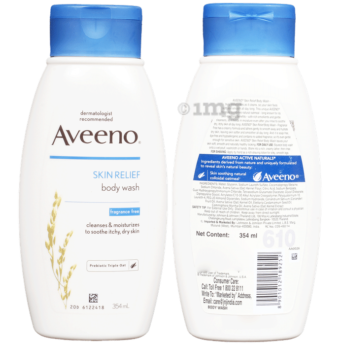 Aveeno Skin Relief Body Wash | For Itchy, Dry Skin | Fragrance-Free