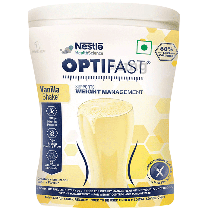 Nestle Optifast with Protein, Fibre, Vitamins & Minerals for Weight Management | Flavour Vanilla
