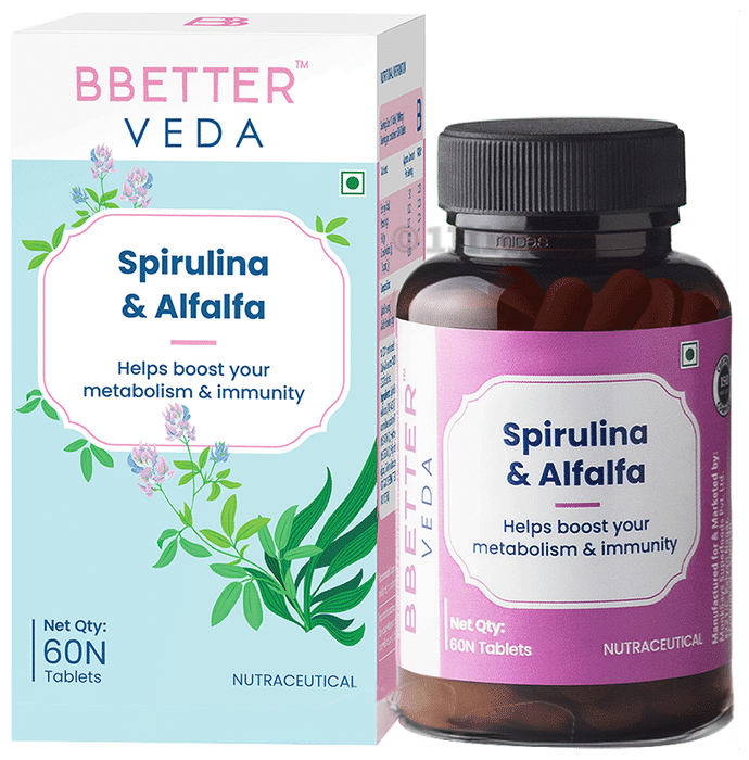 BBetter Veda Spirulina & Alfalfa Tablet