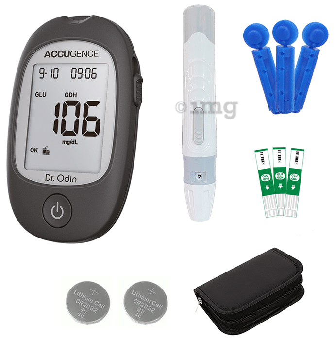 Dr. Odin PM-900 Accugence Multi monitoring Glucose Meter Kit Black