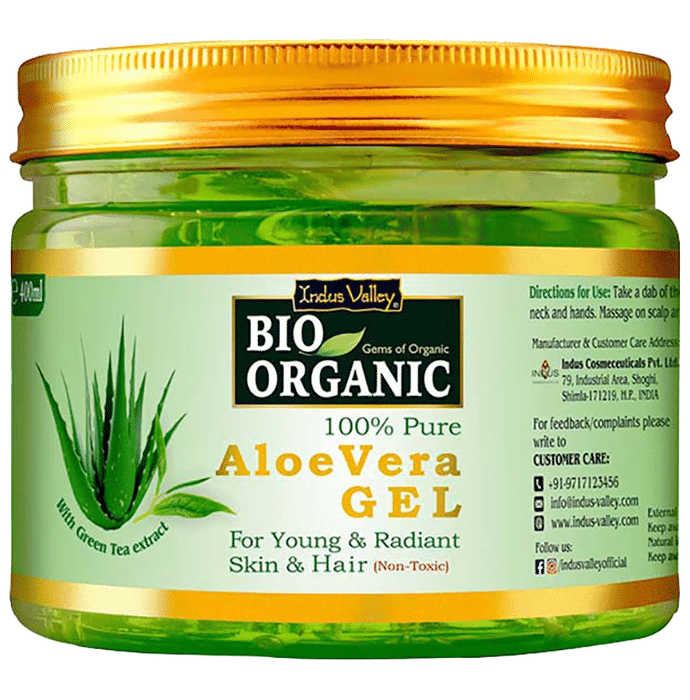 Indus Valley Bio Organic Aloe Vera Gel 100 Pure Buy Jar Of 4000 Ml Gel At Best Price In India 8276