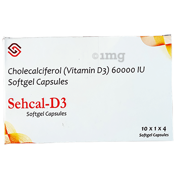 Sehwin Sehcal- D3 Softgel Soft Gelatin Capsule