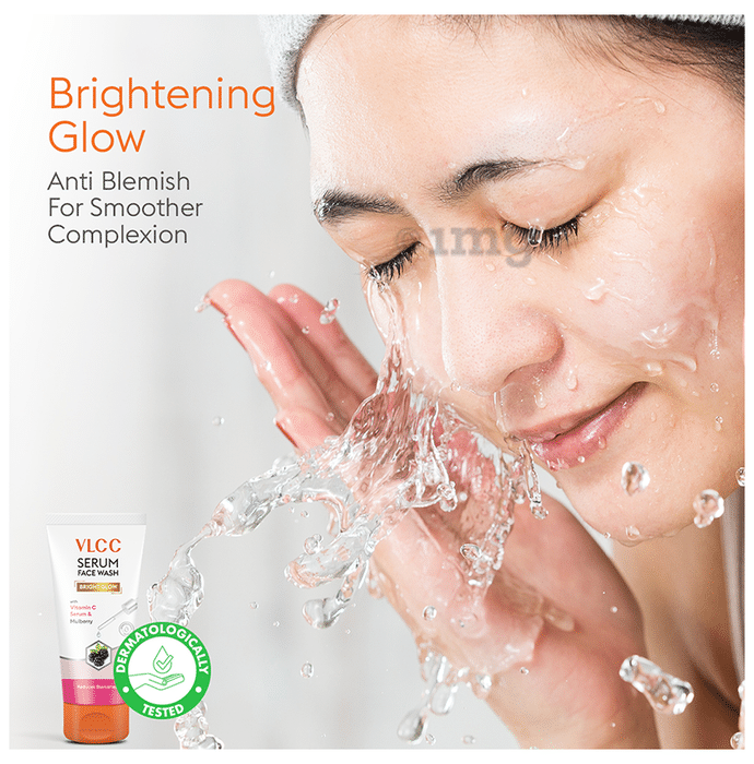 VLCC Serum Face Wash Bright Glow with Vitamin C (150ml Each) Mulberry