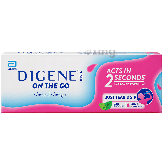 Digene Insta On The Go Oral Suspension (10ml Each) Mint