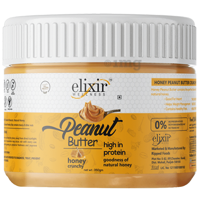 Elixir Wellness Honey Peanut Butter Crunchy