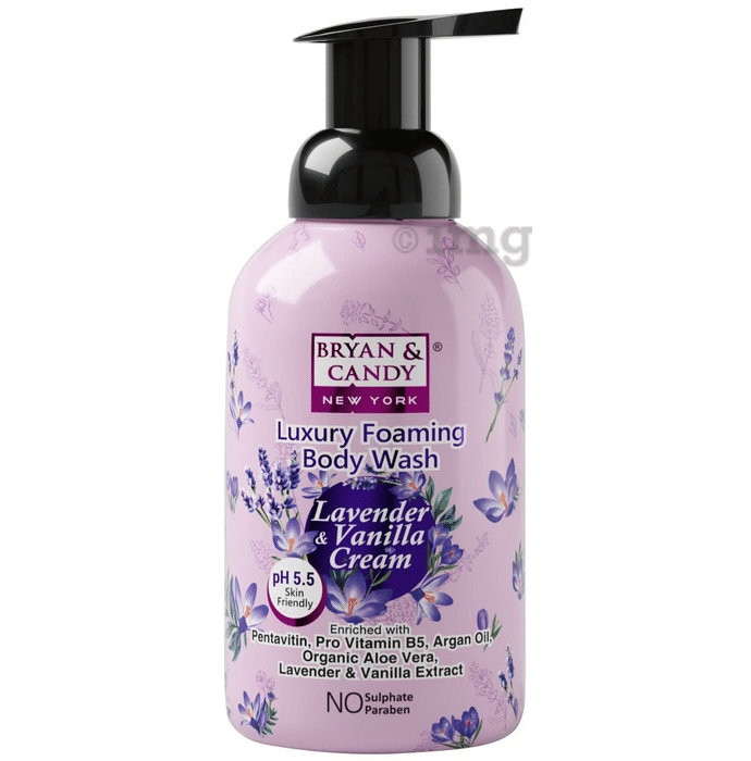 Bryan & Candy Luxury Foaming Body Wash Lavender & Vanilla Cream