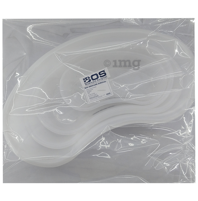 Bos Medicare Surgical PVC Surgical Dressing Tray Set (Kidney Shape )