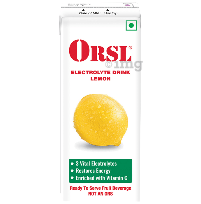 ORSL Electrolyte Drink with Vitamin C | Flavour Lemon Liquid