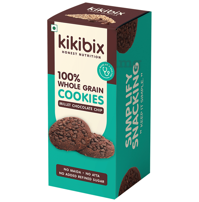 Kikibix 100% Whole Grain Cookies Millet Chocolate Chip