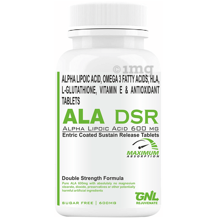Goa Nutritions ALA DSR 600mg Enteric Coated Sustained Release Tablet Sugar Free