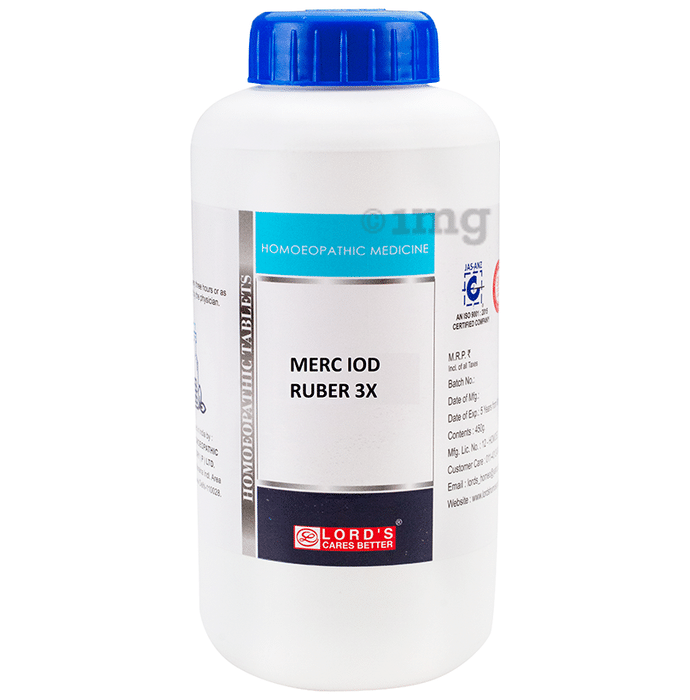 Lord's Merc Iod Ruber Trituration Tablet 3X
