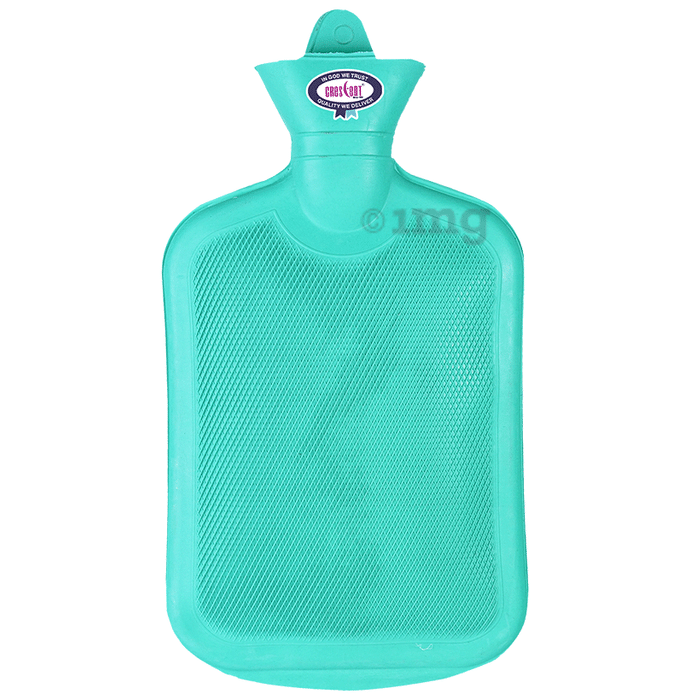 Crescent Non-Electric Rubber Hot Water Bag Green 1500ml