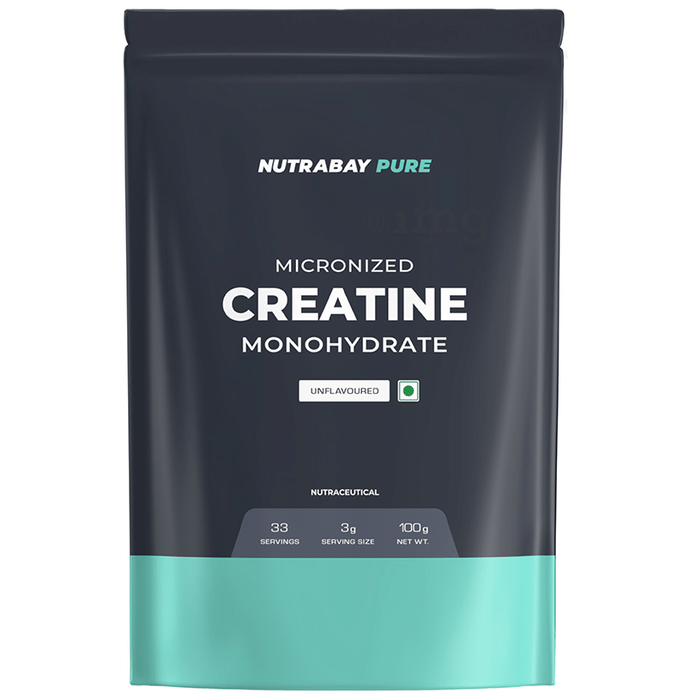 Nutrabay Pure Creatine Monohydrate for Strength & Absorption | Powder
