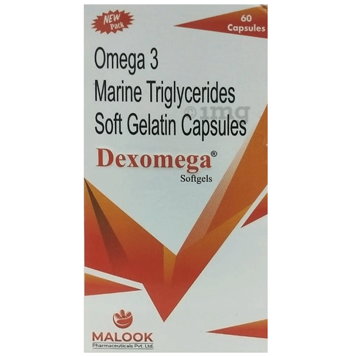Dexomega Omega 3 Fatty Acids Soft Gelatin Capsule