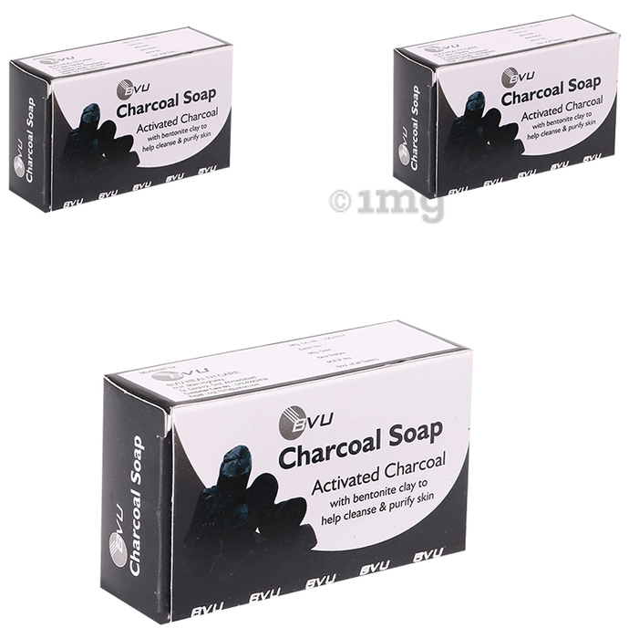 Alloes Activated Charcoal Soap (75gm Each)