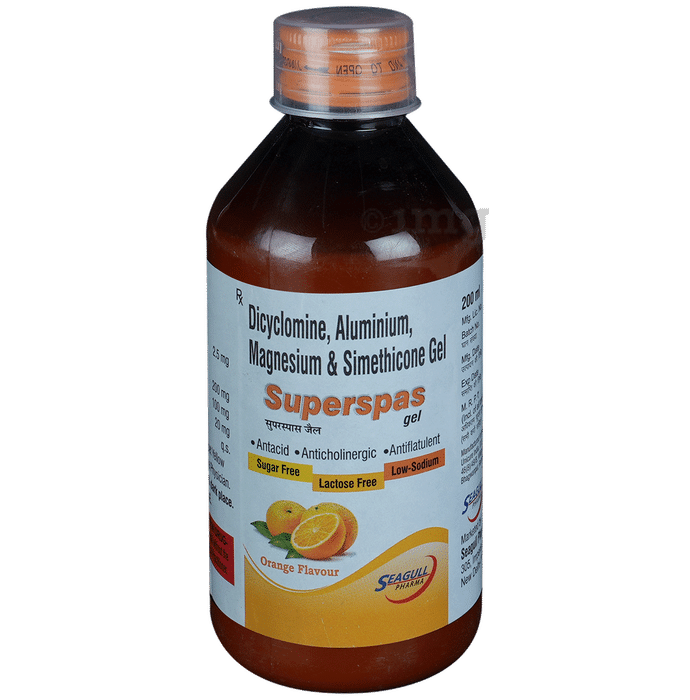 Superspas Oral Gel Orange Sugar Free
