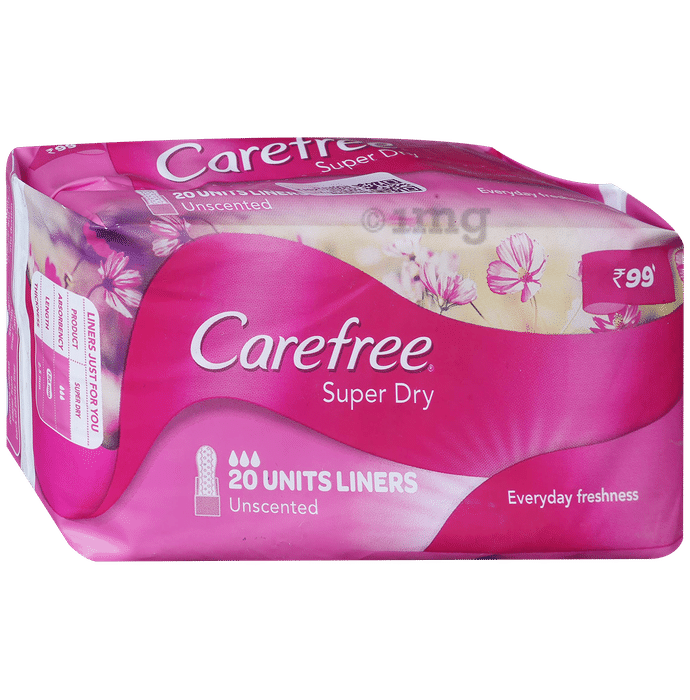 Carefree Super Dry Unscented Panty Liners