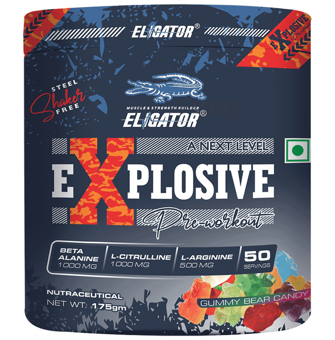 Eligator Explosive Pre Workout Powder Gummy Bear Candy