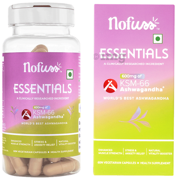 NoFuss KSM-66 Ashwagandha Capsule (60 Each)