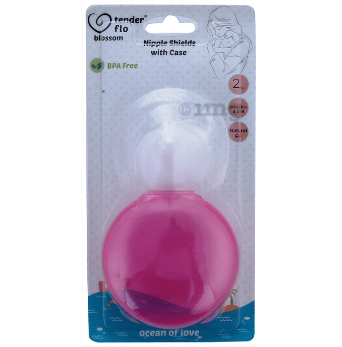 Tender flo Silicon Nipple Shield with Case