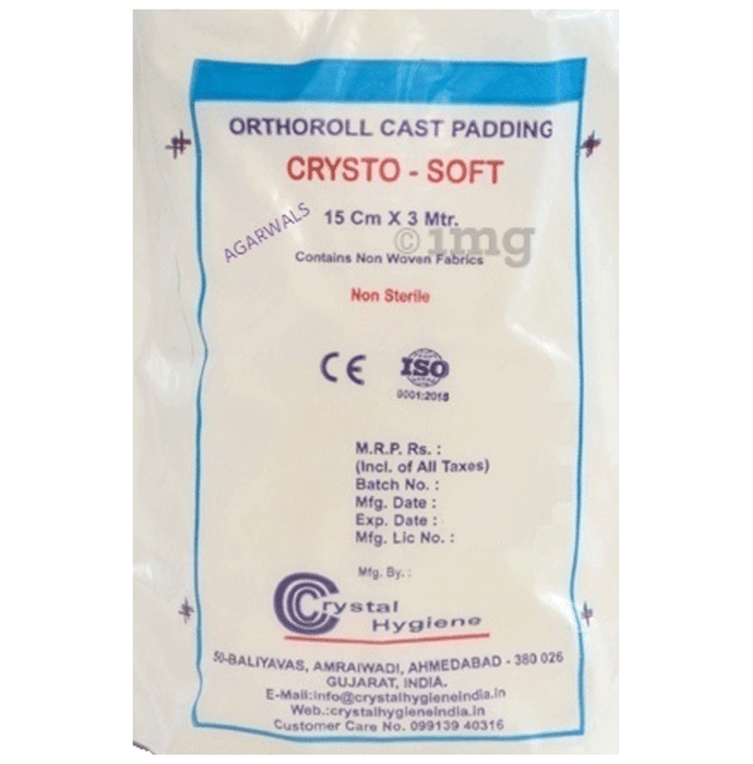 Agarwals Crysto Soft Orthoroll Cast Padding  15cm x 3m