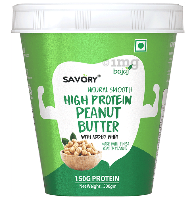 Savory High Protein Peanut Butter with Added Whey Natural Smooth
