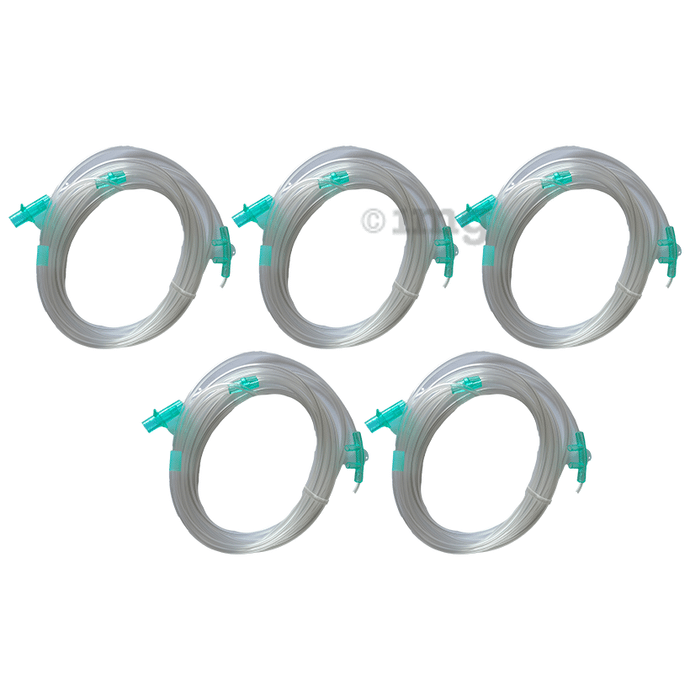 Lifeline Oxygen Delivery Nasal Cannula Set for Adults, Universal Connector, Soft Touch Tubing, Adjustable Ring