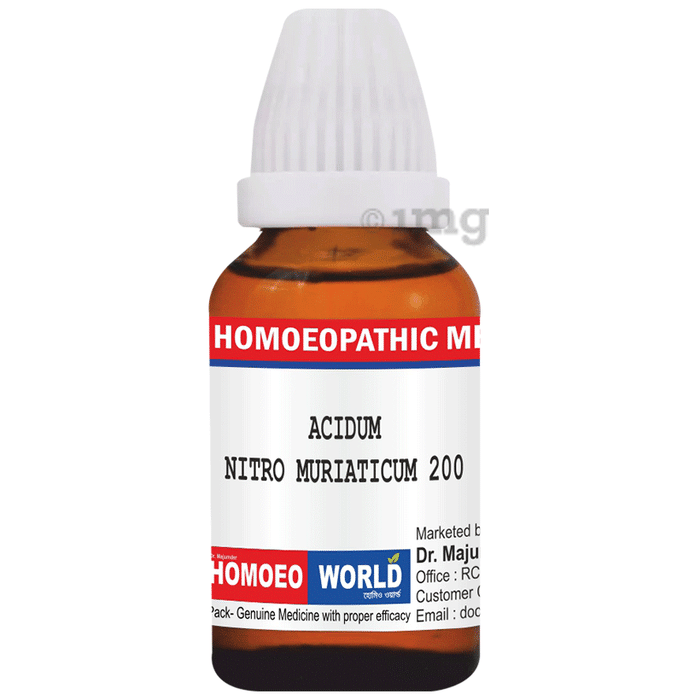 Dr. Majumder Homeo World Acidum Nitro Muriaticum Dilution 200