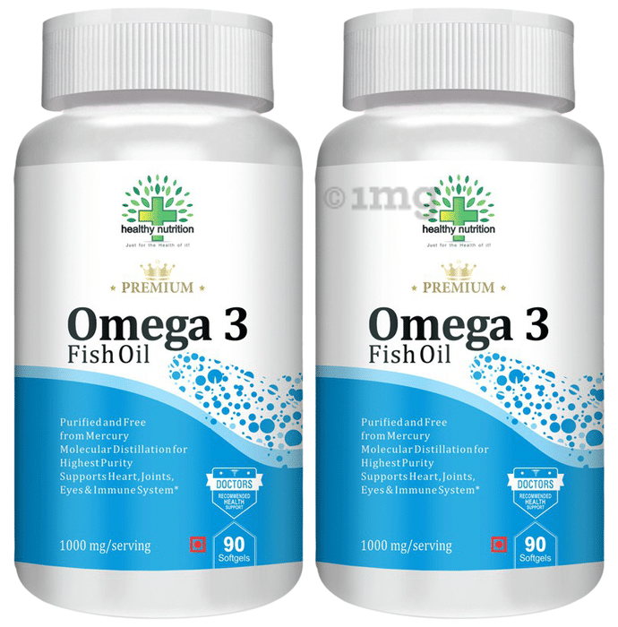 Healthy Nutrition Omega 3 Fish Oil Softgel (90 Each)
