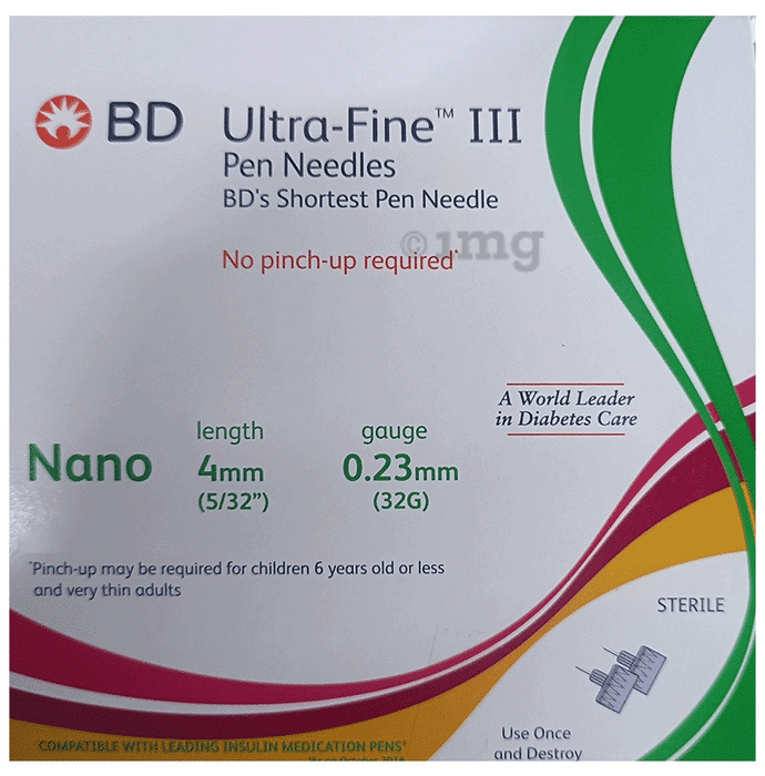 Buy BD Ultra Fine Penta Point Pen Needles (4mm/0.23mm)(32G/5/32