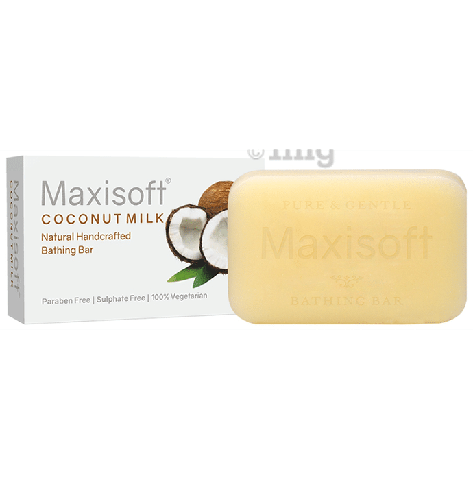 Maxisoft Coconut Milk Bathing Bar (75gm Each)